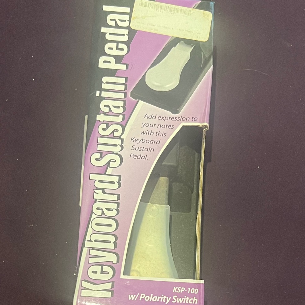 Sustain Pedal for Portable Keyboard NIB KSP100